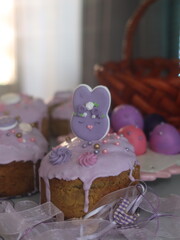 Easters chocolate cake with icing