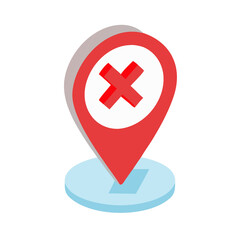 Obraz premium red cross mark