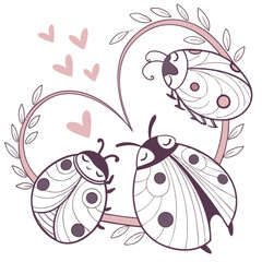 Obraz premium Elegant spring and summer butterflies on a branch with a seamless floral pattern and cute cartoon insect illustrations perfect for nature-inspired design