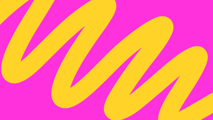 Vector abstract background with hand-drawn pink and yellow scribble pattern