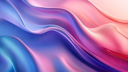 Fototapeta premium Abstract Pink Blue Wave Background.