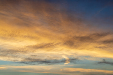 Summer sky sunset