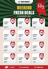 deals of the week market brochure or flyer
