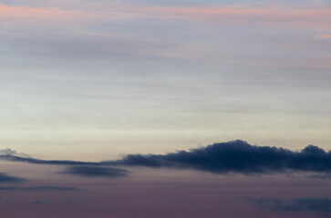 Summer sky sunset