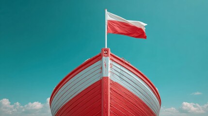 Belarus Independence Day Celebration with Historic Ship Bandirma Premium Summer Patriotic Scene for Family and Social Media Marketing Campaigns