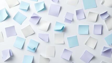 Scattered Pastel Sticky Notes Background background scattered sticky notes post-it notes texture pet