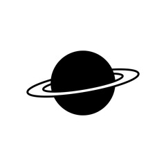 Saturn Planet Rings Solar System Fill Icon