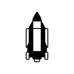 Space Rocket Launch Vehicle Fill Icon