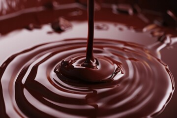 Caramel sauce drizzles over soft square candies in a close-up shot showcasing rich colors and textures