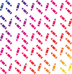 Various pencils, eraser, sharpener and pencil shavings. Hand drawn vector illustration in trendy style.