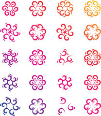 Flowers and Leaves Design Elements