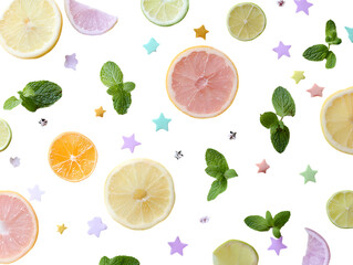 Avocado Halves and Orange Slice on Pastel BackgroundAvocado Halves and Orange Slice on Pastel BackgroundAvocado Halves and Orange Slice on Pastel BackgroundAvocado Halves and Orange Slice on Pastel Ba