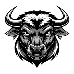 Obraz premium Bull vector illustration Silhouette Bull Market