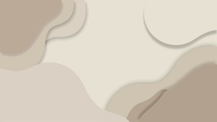 Photo of beige and cream abstract shapes create a modern background