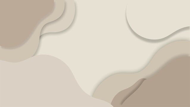 Photo of beige and cream abstract shapes create a modern background - Powered by Adobe