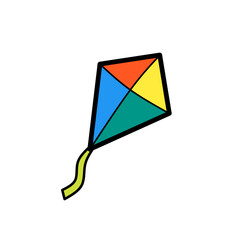 Simple illustration of a kite 