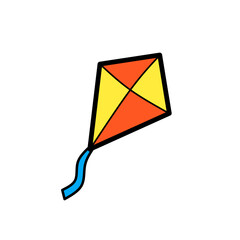 Simple illustration of a kite 