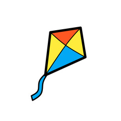 Simple illustration of a kite 