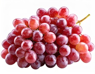 Fototapeta premium Cluster of vibrant red grapes