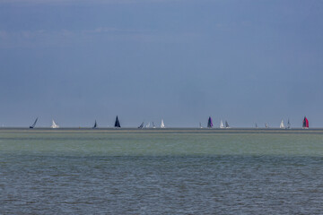 boats on horizon