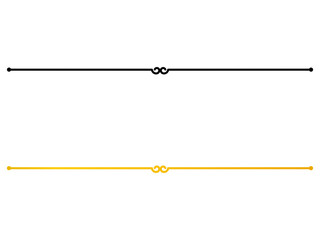 Minimalist page divider with center swirl accent