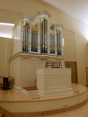 church organ in the church