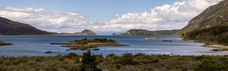 Obraz premium A scenic view in Tierra del Fuego National Park