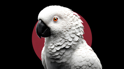 white bird logo animation on dark background