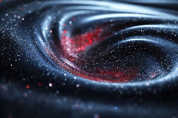 Elegant Cosmic Swirl Background with Glitter background swirl glitter cosmic elegant abstract texture pattern liquid fluid sparkle space galaxy universe wave dark blue red silver black mysterious art