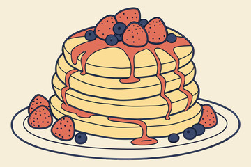 pancakes on a plate