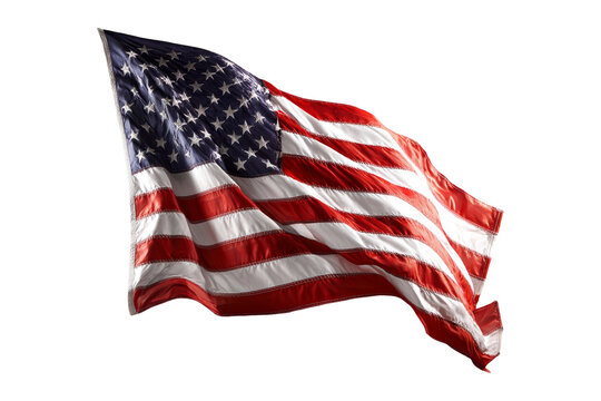 Waving american flag usa photo clear sky close-up