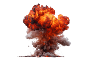 Unknown location explosion dramatic digital art