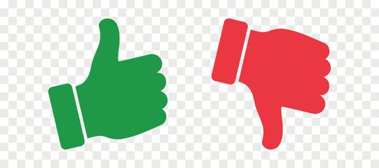 Thumb up and thumb down flat vector icon © Kovalova Ivanna
