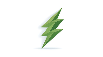 single bright green lightning bolt on transparent 26089508 1