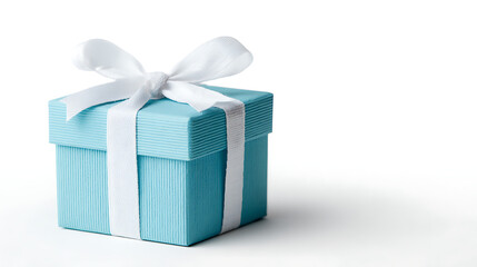 blue open gift box with ribbon 62947303 1