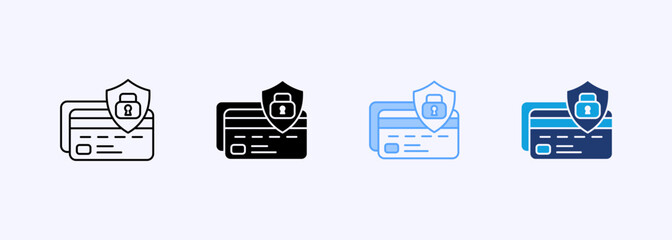 Payment Protection Icon Set Multiple Style Collection