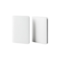  White Passport Cover Mockup Front View for Travel Document Design Isolated on White Background
