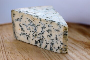 Dorblu Cheese on Wooden Board as the Perfect Component for Gourmet Compositions and Stylish Cheese-Focused Content