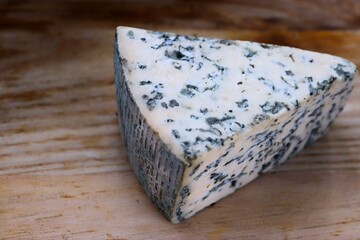 Dorblu Cheese on Wooden Board as the Perfect Component for Gourmet Compositions and Stylish Cheese-Focused Content