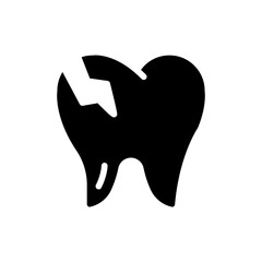 Obraz premium Crack tooth icon