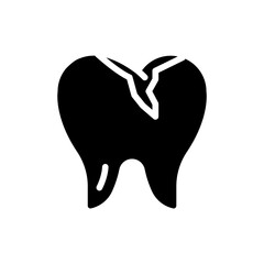 Obraz premium Dirt tooth icon