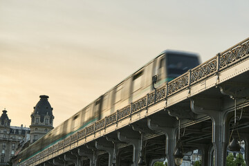 Speed in Steel: The Paris Metro Crossing Bir-Hakeim