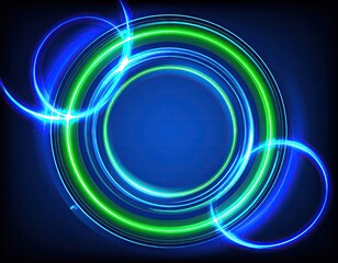 Abstract glowing circles