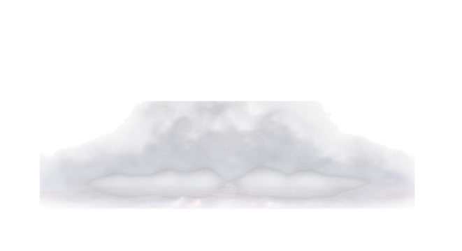 Ethereal landscape features abstract shapes and soft, desaturated color palette for visual serenity.