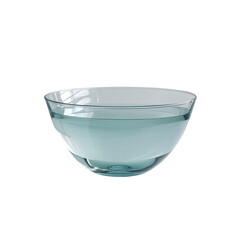 Clear Glass Bowl Filled with Water - Studio Shot