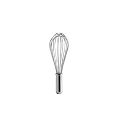 Stainless Steel Whisk on Transparent Background