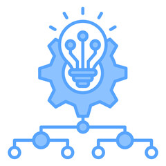 Expert System Blue Icon