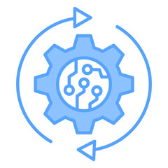 Automation Blue Icon