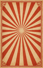 Vintage circus style sunburst background
