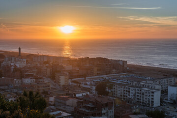 Small village with morning in state of Jijel, Algeria, rural village, A beautiful Mediterranean...